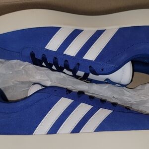 Adidas Men's Blue and White Sneakers